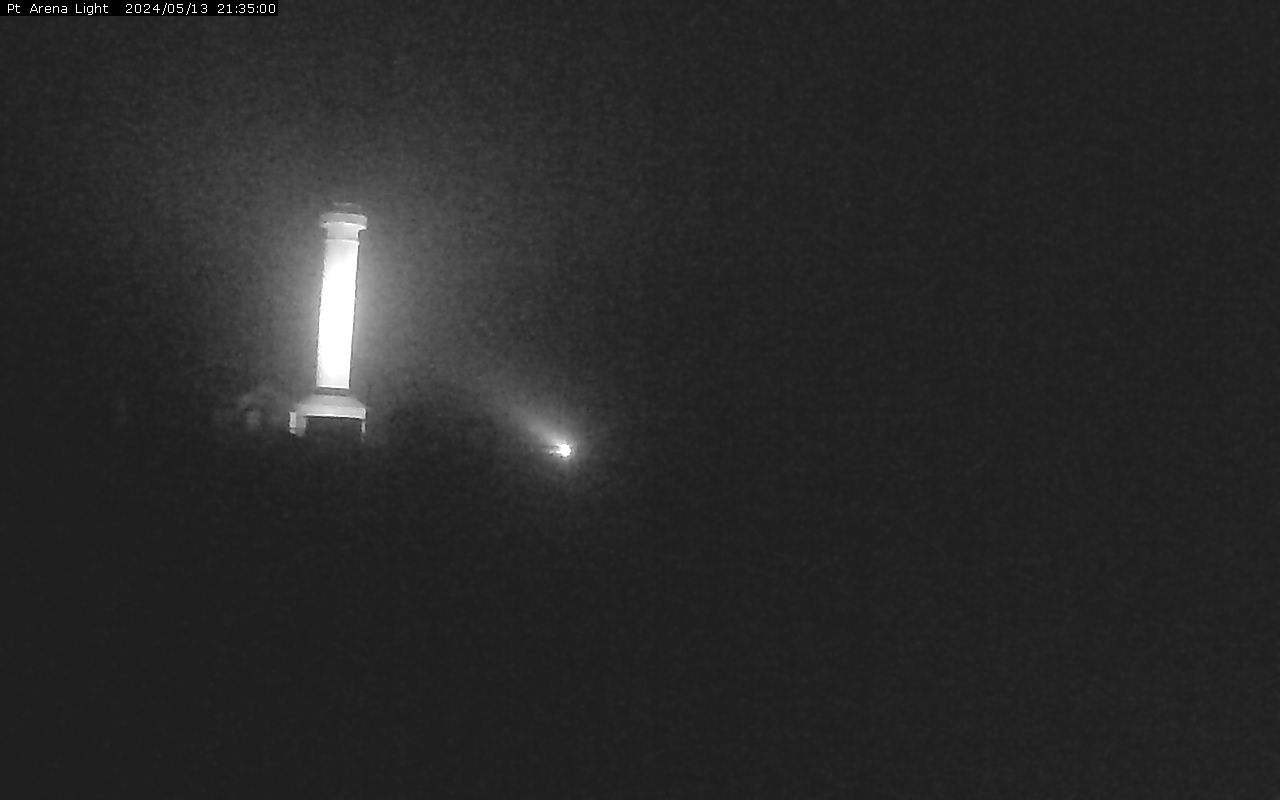 Point Arena Lighthouse Webcam in southern Mendocino County, California!